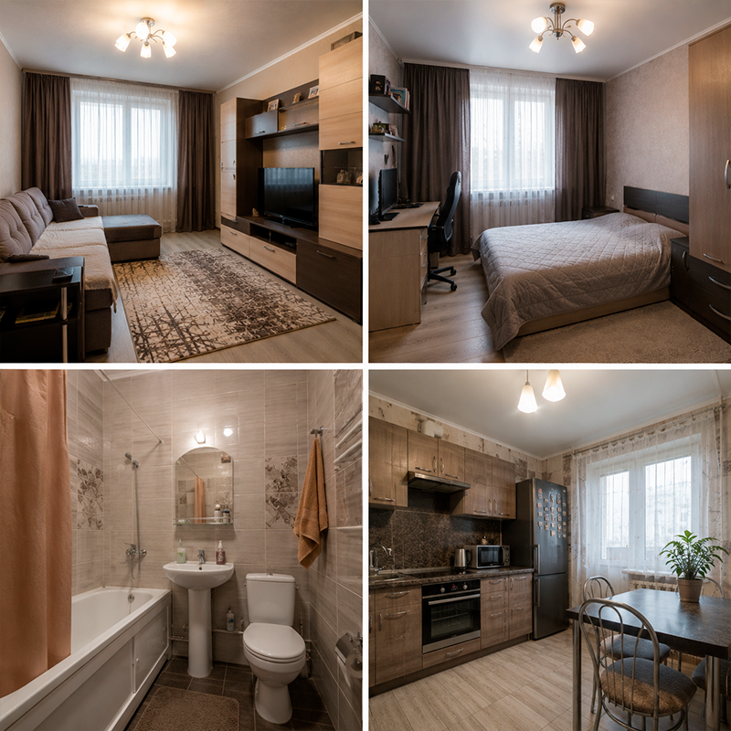 2-комн. квартира, 60 м². г. Кашира