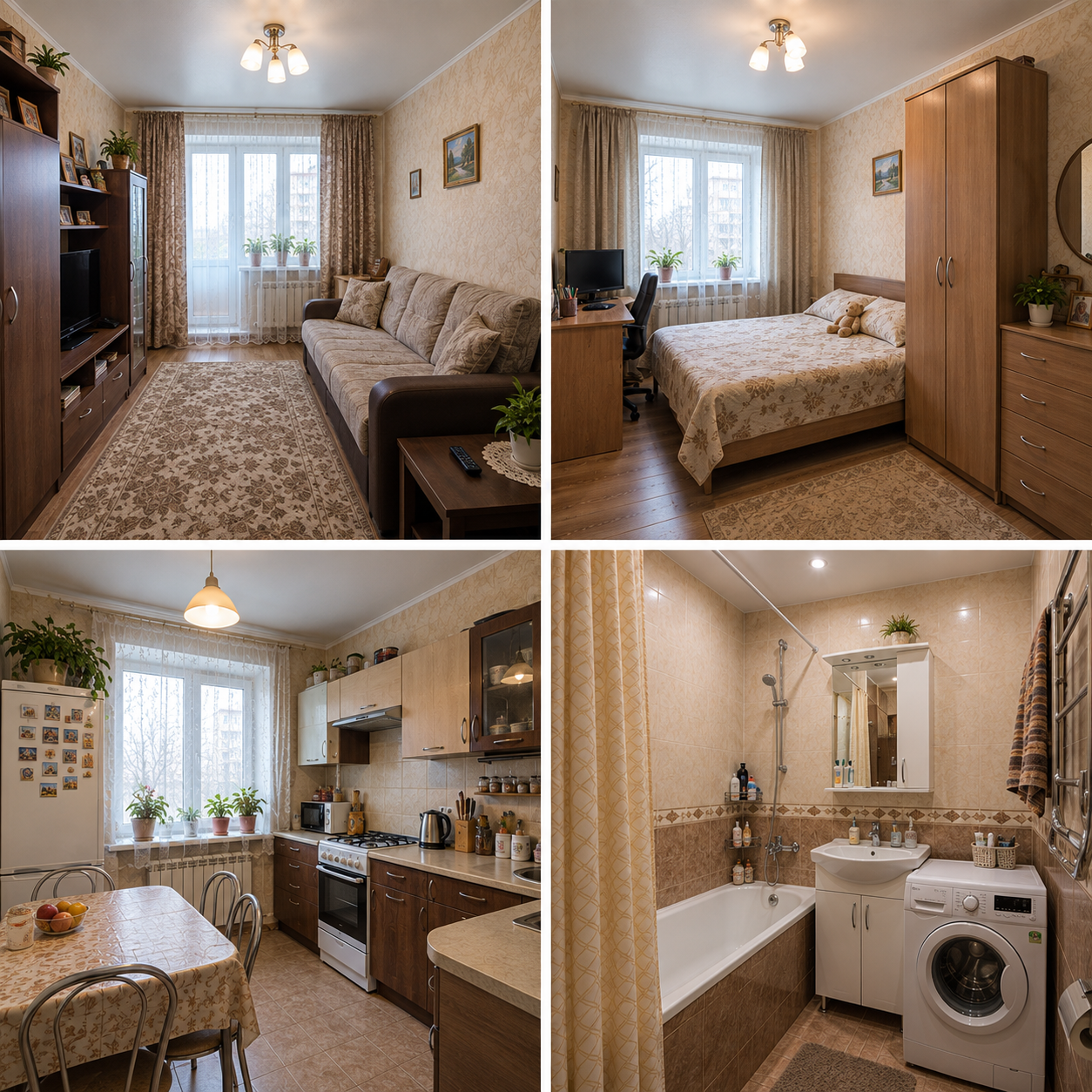 2-комн. квартира, 51 м². г. Кашира