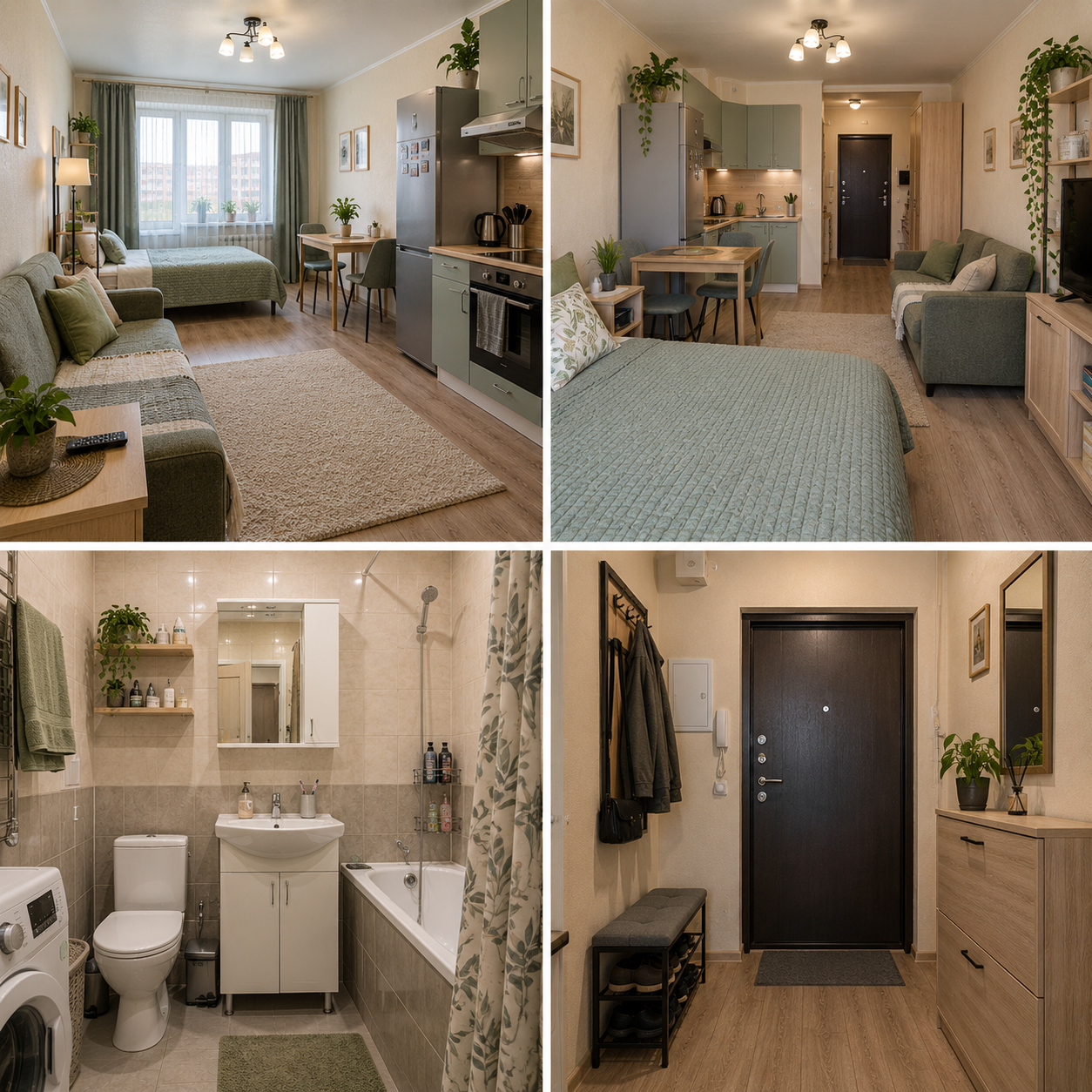 Квартира-студия, 40 м². г. Домодедово